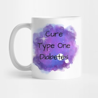 Cure Type One Diabetes Galaxy Mug